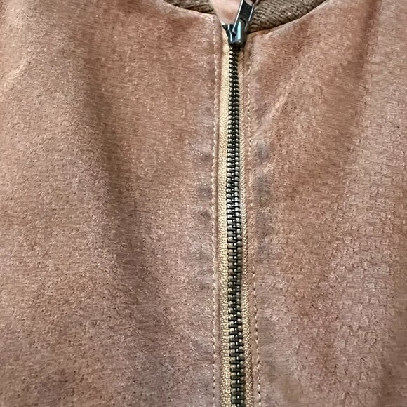 Vintage leather bomber jacket - Picture 4 of 15